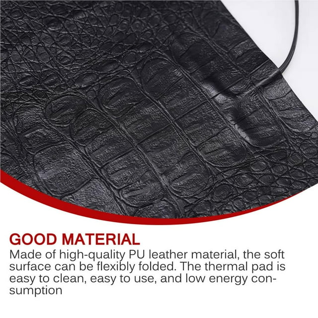 PU Cuir Chauffage Pad Anti-Grattage Isolation Anti-Grattage Pet Pad Électrique Pet Chauffage Pad avec Pliage Fil de Chauffage Électrique pour Animaux de Compagnie à l'Intérieur