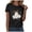 Black, variant on Cute Halloween Shirts for Women Bloody Shirt for Women Funny Crew Neck Short Sleeve Halloween Blood Clothes Gift Blood Splatter Top(Orange,XL)