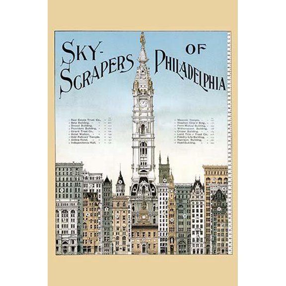 Sky Scrapers of Philadelphia- Fine Art Canvas Print (20" x 30")