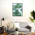 thumbnail image 3 of Moonow7 Tropical Botanical Wall Art Print, Vibrant Monstera Leaves Poster, Nature Decoration for Living Room, Bedroom, Office, Boho Botanical Home Aesthetic, Unframed Size 45x60 cm / 18x24″, 3 of 14