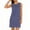*2-Blue, variant on VBVC Women's Gradient Sleeveless Mini Dress,Ladies Crew Neck Side Slit T-Shirt Dress,Summer Party Tank Dress For Women,Blue,S-2XL
