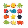 thumbnail image 3 of 12Pcs/Set Cute Fridge Magnet Wooden Cartoon Shape Educational Toys for Baby Kids, 3 of 9