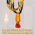 thumbnail image 3 of Collar Mazo Santa Muerte Ámbar Transparente Y Fe, 3 of 5
