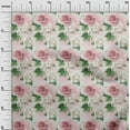 thumbnail image 2 of oneOone Polyester Spandex Blush Pink Fabric Florals Craft Projects Decor Fabric Printed By The Yard 56 Inch Wide, 2 of 4