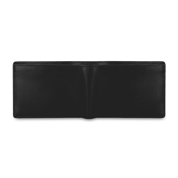 RAYMONS OVERSEAS - Men's Genuine Leather Vertical Wallet | Compact Card Holder & Cash Wallet | Black