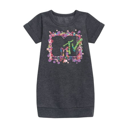 

MTV Logo - Floral M - Toddler And Youth Girls Fleece Dress