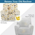 thumbnail image 4 of FOR U DESIGNS Rooster Chicken Rose Print Recliner Chair Covers with Armrest, Anti-Slip Recliner Sofa Slipcover Washable Lazy Boy Recliner Covers, Prevent Wear and Pet Hair, 4 of 8