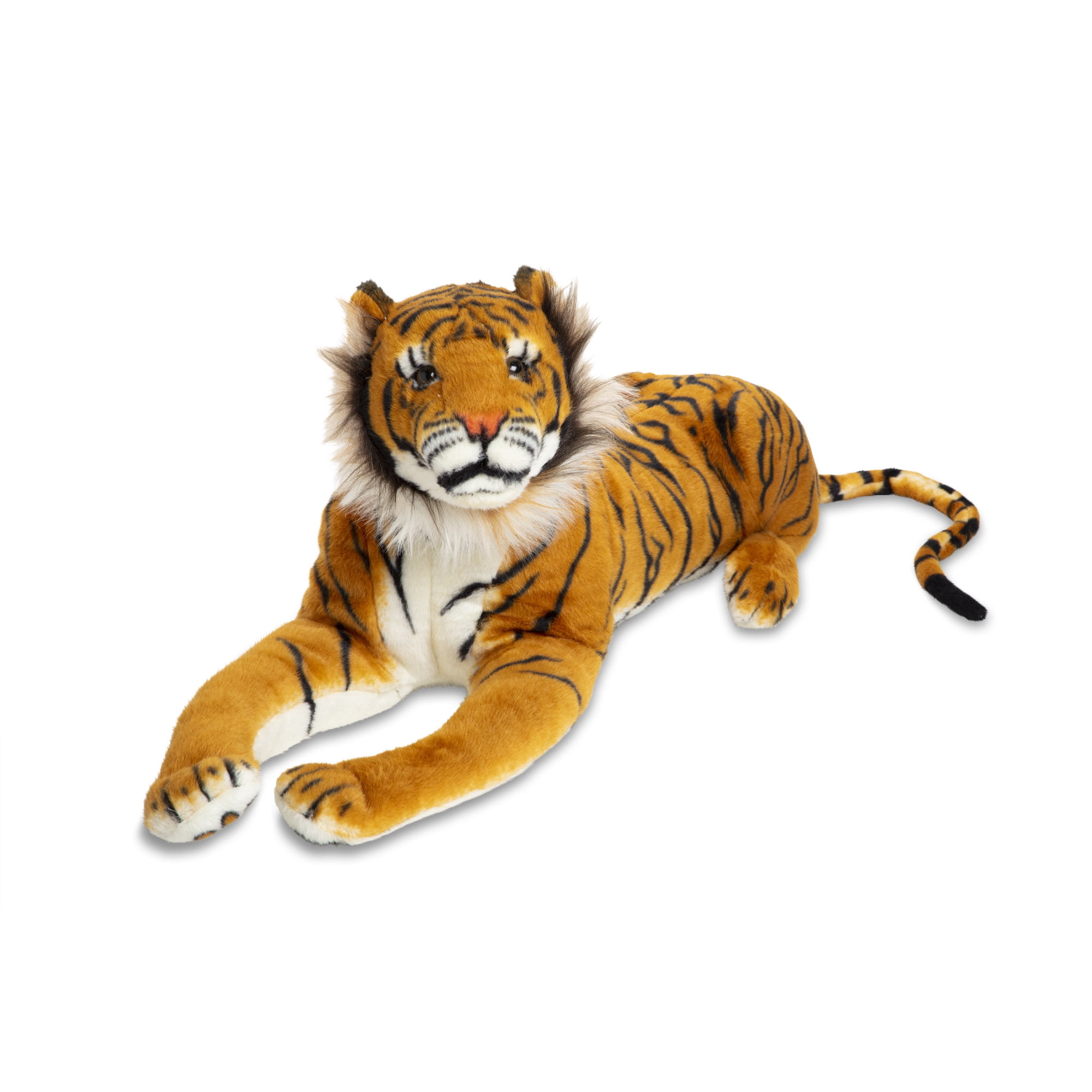 Large Tiger Plush Animal Realistic Big Cat Orange Bengal Soft Stuffed Toy Pillow 