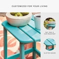 thumbnail image 3 of Bowery Hill Modern / Contemporary Patio End Table in Turquoise, 3 of 9