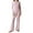 Pink, variant on Ltctricy 2 Piece Lounge Outfits for Women Casual Crewneck Long Sleeve Tops and Wide Leg Pants Loungewear Sets Homewear