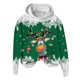 thumbnail image 4 of WILLBEST Sudadera de Mujer con Capucha, Estilo Casual, con Estampado Navideño de Ciervos con Cabeza Grande y Copos de Nieve Cuello Redondo, Manga Larga y Diseño Ligero X-Grande, 4 of 4