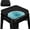 Square-black, variant on Magnetic Memory Foam Metal Stool Cushions Set of 2, Luxury Velvet Bar Cafe Stackable Chair Seat Pads, Non-Slip & Washable (Square, Brown, 2)