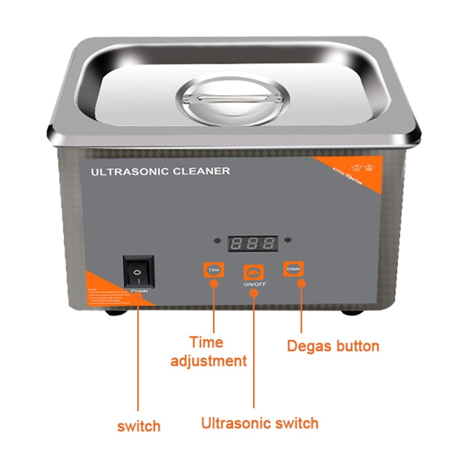 800ml Ultra Cleaner Digital Time 35W Washing Jewelry Necklace Glasses Watch Brush Ultrasound Washer Machine