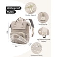 thumbnail image 4 of Mochila LOVEVOOK College para portátil de 15,6 pulgadas, impermeable, gris oscuro, 4 of 7
