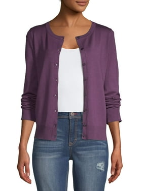 Purple Time and Tru Womens Sweaters Purple Time and Tru Womens Sweaters