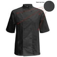 thumbnail image 2 of Chef Code Cool Breeze Side Vent Chef Coat, Charcoal, L, 2 of 6