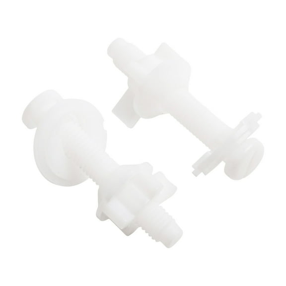 Bathroom Toilet Seat Repair Kit With Plastic Hinges And Fitting Screws