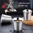 thumbnail image 4 of fastboy Stainless Steel Cup Double-Layer Water Cup Heat Insulation Drinking Cup with Base, 4 of 6