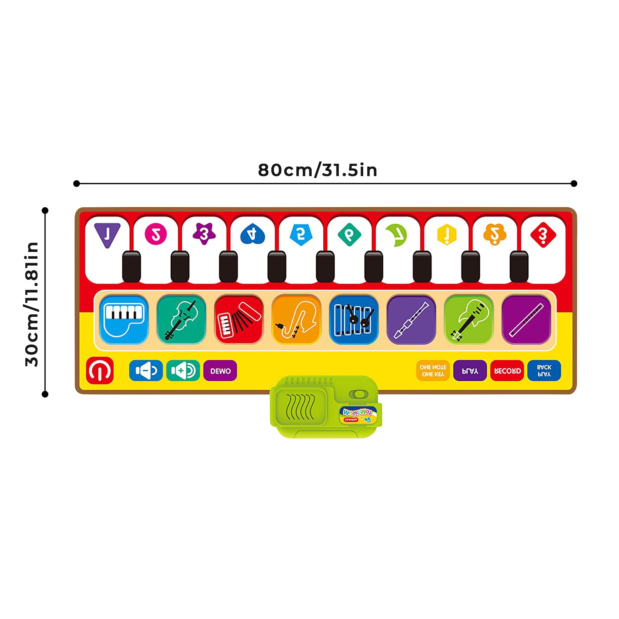 ALERACO Educational Piano mat for Boys and Girls Dance First Toys | 3 Year Plus Baby Toys | Toddlers Sports a Step Away Toy for Your Favorite Toddler boy and Girl playmat