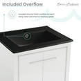 thumbnail image 3 of Virage 24 in. White Bathroom Vanity With Black Ceramic Sink Top, 3 of 13
