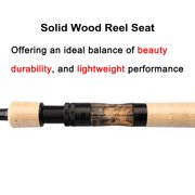 PURELURE Telescopic Rod 5'9'' Spinning Rod Solid Tip FUJI A Ring