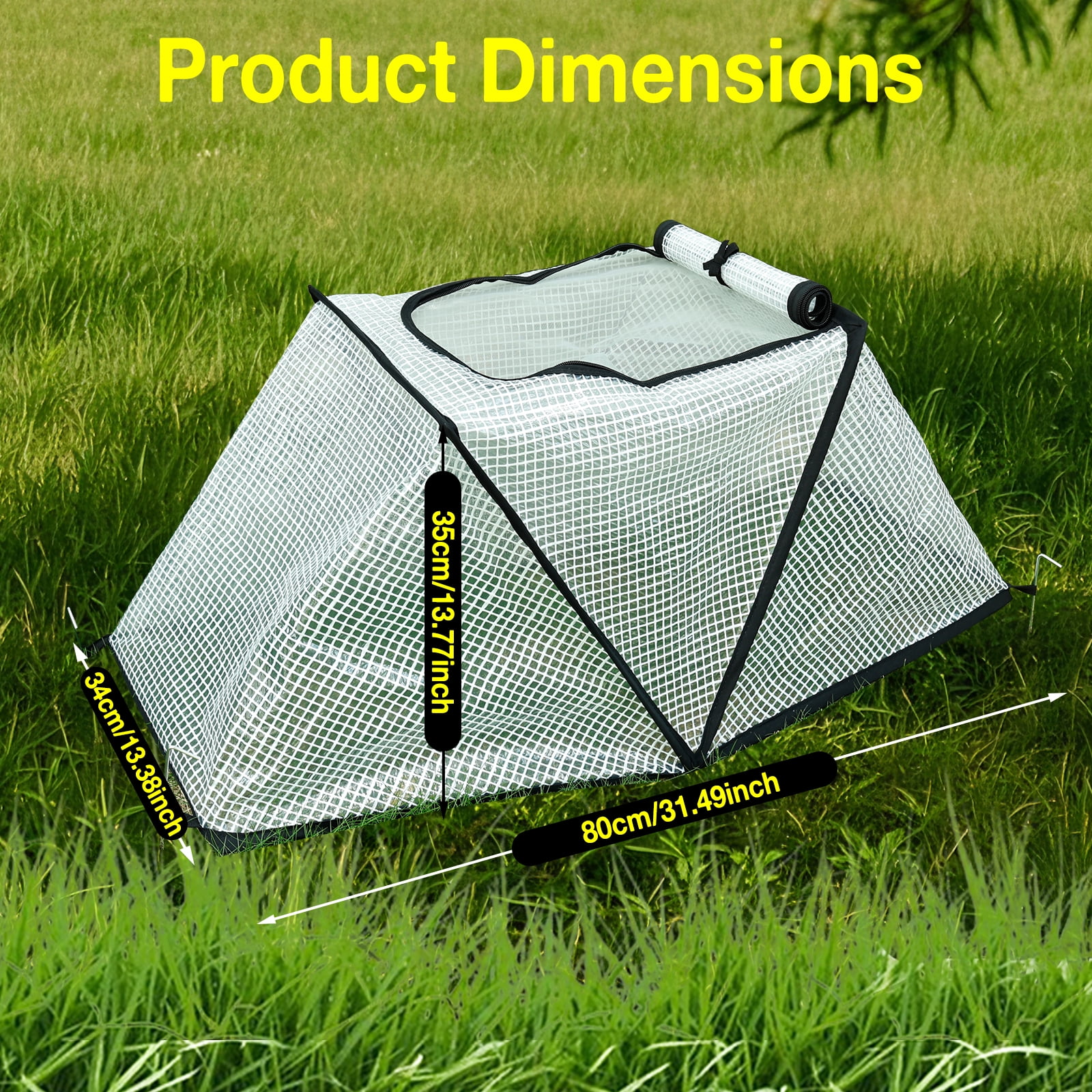 Foldable Greenhouse Cover Enduring Mini Greenhouse with Breathable Mesh Portable Small Hothouse for Garden