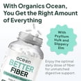 thumbnail image 3 of Organics Ocean Better Fiber - Suplemento diario de fibra - Suaviza las heces para defecar sin esfuerzo - con Psyllium Hulk y olmo resbaladizo - 90 cápsulas, 3 of 5
