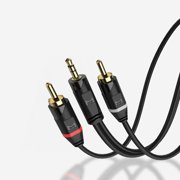 9.84 ft (3m) 3.5mm to RCA Cable 2RCA to 3.5mm 2-RCA to AUX Cord Adapter Stereo Audio Y-Cable