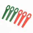 thumbnail image 3 of Color plastic lawn mower garden lawn mower grass cutter plastic cutting blade key gourd-shaped lawn mower knife-Red-20, 3 of 4