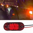 thumbnail image 2 of 2pcs Car Truck Side Signal Light Warning Lights Trailer Truck Yellow Red White Side Marker Lamp 12v 24v Universal Car Led Light, 2 of 4