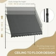 thumbnail image 4 of Outsunny 10' x 4' Retractable Awning, Freestanding & Non-Screw, Dark Grey, 4 of 10