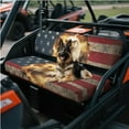 thumbnail image 3 of Uorisanigo Mule Seat Covers Anti-Slip Fire Eagle American Flag UTV Bench Seat Cover Set Fit for Kawasaki Mule 3000 3010 3020 4000 4010 2001-2023 2025 Scratch Resistance UTV Accessories, 3 of 7