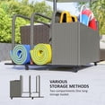 thumbnail image 4 of Outsunny Wicker Pool Float Storage Organizer, Pool Float Holder, Mixed Gray, 4 of 9