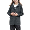 thumbnail image 2 of Toddler Winter Coats Kids Waterproof Rain Jacket Hood Lightweight Raincoats for Boys Girls Windbreaker Coat, 2 of 7