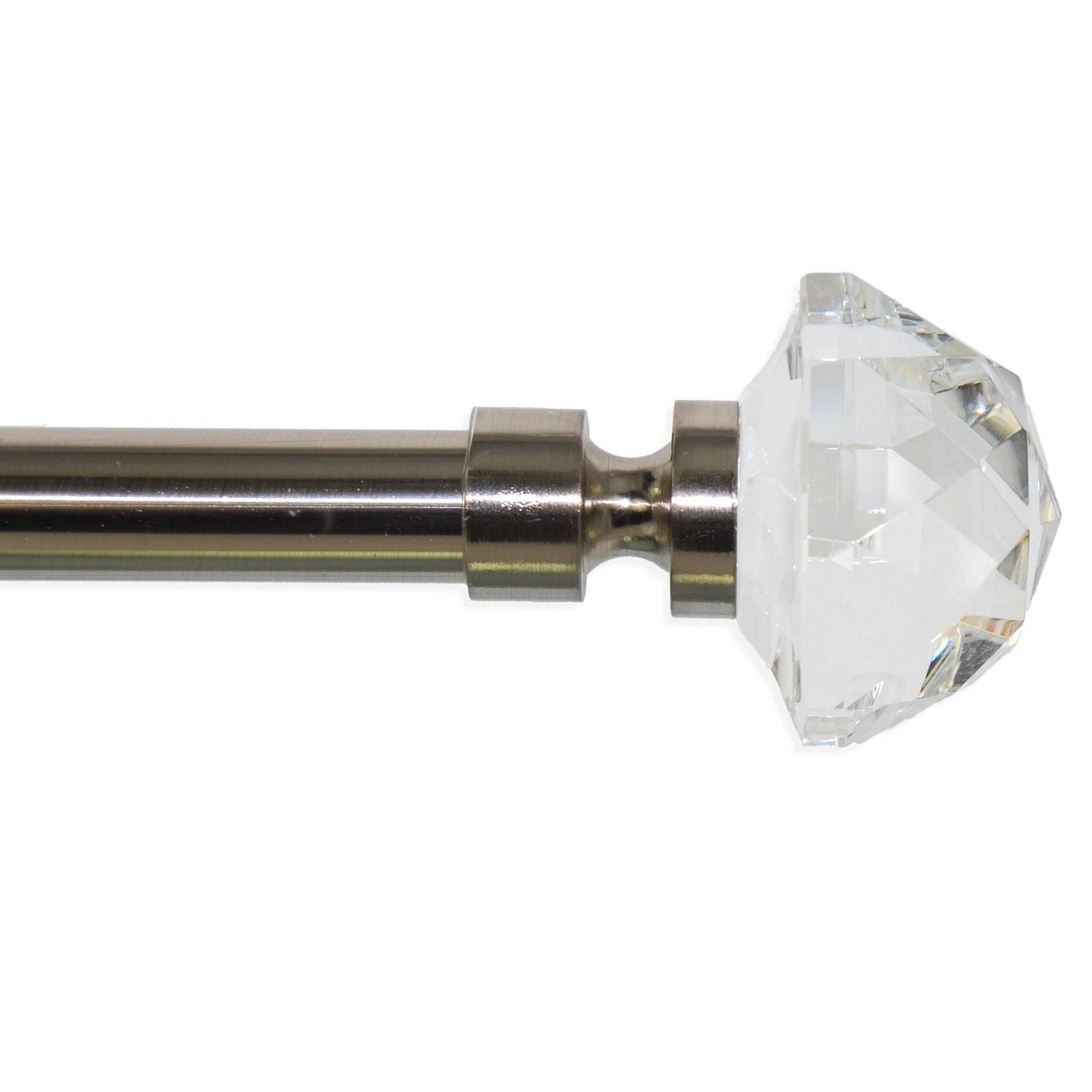 Versailles' Adjustable Gem Finial Rod Set 30in - 78in