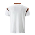 thumbnail image 4 of Men's Polo Shirts Fashion Casual Solid Color Loose Fit Workout Tops for Men, 4 of 9