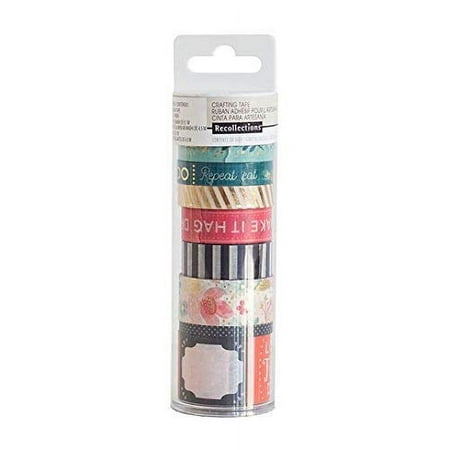 UPC: 0886946065873 | Floral 2 Crafting Washi Tape Tube Recollections 496414
