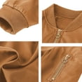 thumbnail image 4 of Veste Matelassée à Manches Longues pour Juniors Or, Tenues pour Femmes, Mince, Unie, Automne Hiver, Fermeture Éclair, Vêtements 2025, Mode, Coupe Régulière, Concert Country, TP, 4 of 5