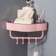 thumbnail image 3 of Injueey Estante de almacenamiento montado en la pared con punzón gratis, estante de ducha de esquina para baño, estante de almacenamiento Juegos de accesorios de baño Rosado, 3 of 6