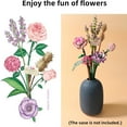 thumbnail image 2 of QJUHUNG Mini Bricks Flower Bouquet Building Set for Ages 8-12 - Unique DIY Home Decoration  Compatible with, 2 of 6
