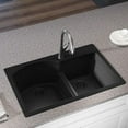 thumbnail image 2 of Elkay ELXH3322RRT0 Quartz Luxe Offset 60/40 Double Bowl Top Mount Sink with Aqua Divide, Ricotta, 2 of 6