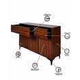 thumbnail image 4 of Credenza Bufetera Moderna Aparador Multiusos Minimalista, Mueble Organizador con Puertas y Amplio Almacenamiento., 4 of 5