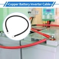 thumbnail image 7 of 1 Pc Battery Inverter Cable 5 AWG Gauge 1.5FT 3/8" Lug 5/16" Lug Battery Cable Universal for Car Vehicle Boat RV Solar Tinned Copper Black, 7 of 7