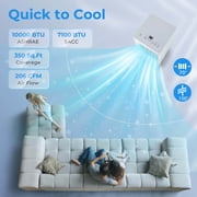 Costway 7100 BTU (10000 BTU ASHRAE) Portable Air Conditioner 3-in-1 10000 BTU AC Unit with Dehumidifier & Cool &Fan