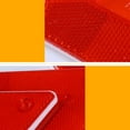 thumbnail image 3 of KAKOWELY Panneau d'Avertissement 5 Pcs Camion Conduite de Nuit Panneau de Queue Triangle Cadre d'Avertissement Réfléchissant Petit Triangle Réfléchissant Sécurité Conduite (Rouge) 5.91"X5.12"X0.39 Pouces, 3 of 5