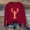 Red, variant on Women's Casual Long Sleeve Sweatshirts Lobster Printed Crew Neck Pullover Comfy Tops Fall Fashion Outfits Winter Clothes 2025