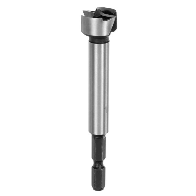 Broca Forstner Uxcell para Trabajos en Madera, 11/16in (18mm) Punta de Carburo Vástago Hexagonal Cortador de Bisagra para Abrir Agujeros en Madera