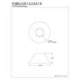 thumbnail image 2 of Kingston Brass Pièces de Plomberie 13/16" Bell Flange, 2 of 2