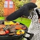 thumbnail image 3 of Heat-insulated oven mitt, leather oven mitt, fireproof protective glove, grill mitt, heat-resistant leather glove, black, 3 of 4