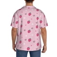 thumbnail image 3 of Kdxio Men's Hawaiian Shirt for Men Short Sleeve Shirt Strawberries Summer Casual Holiday Beach Button Down T-Shirts, 3 of 7